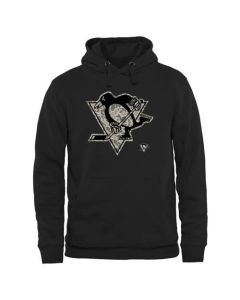 Men's Pittsburgh Penguins Black Rink Warrior Pullover Hoodie