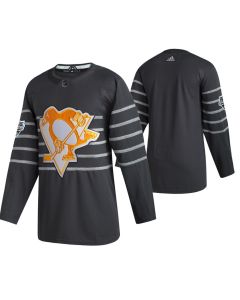 Men's Pittsburgh Penguins Blank 2020 Grey All Star Stitched NHL Jersey
