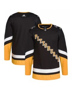 Men's Pittsburgh Penguins Blank 2021/2022 Black Stitched Jersey