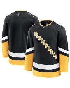 Men's Pittsburgh Penguins Blank Black 2024-25 Alternate Stitched Hockey Jersey