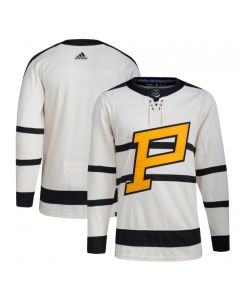Men's Pittsburgh Penguins Blank Cream 2023 Winter Classic Stitched Jersey