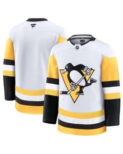Men's Pittsburgh Penguins Blank White 2024-25 Away Stitched Hockey Jersey