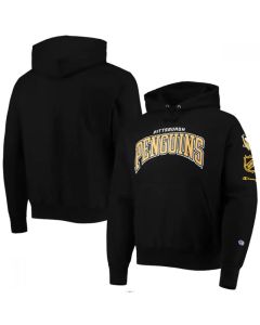 Men's Pittsburgh Penguins Champion Black O&B Capsule II Pullover Hoodie