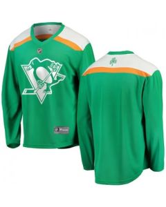 Men's Pittsburgh Penguins Green 2019 St. Patrick's Day Stitched NHL Jersey