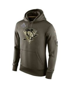 Men's Pittsburgh Penguins Salute To Service 2016 Stanley Cup Champions NHL Hoodie