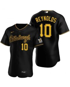 Men's Pittsburgh Pirates #10 Bryan Reynolds Black Flex Base Stitched MLB Jersey