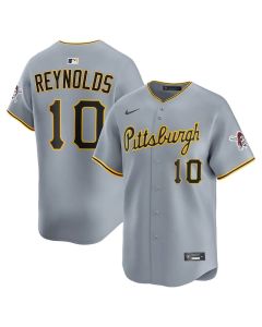 Men's Pittsburgh Pirates #10 Bryan Reynolds Nike Gray Road Limited Jersey