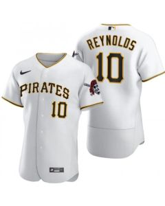 Men's Pittsburgh Pirates #10 Bryan Reynolds White Flex Base Stitched MLB Jersey