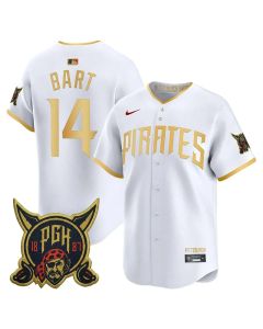 Men's Pittsburgh Pirates #14 Joey Bart White 2026 City Connect Jersey (White)