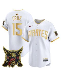 Men's Pittsburgh Pirates #15 Oneil Cruz White 2026 City Connect Jersey (White)