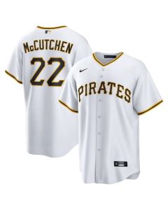 Men's Pittsburgh Pirates #22 Andrew McCutchen White Replica Player Jersey (White)