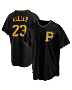 Men's Pittsburgh Pirates #23 Mitch Keller Black Home Limited Stitched Baseball Jersey (Black)