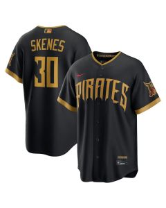 Men's Pittsburgh Pirates #30 Paul Skenes Black 2026 City Connect Stitched Jersey (Black)