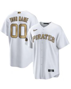 Men's Pittsburgh Pirates ACTIVE Player Custom 2022 All-Star White Cool Base Stitched Baseball Jersey
