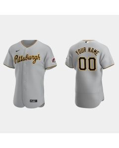 Men's Pittsburgh Pirates ACTIVE PLAYER Custom Grey Stitched Jersey