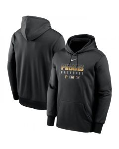 Men's Pittsburgh Pirates Black 2022 Performance Pullover Hoodie