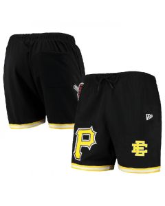 Men's Pittsburgh Pirates Black Mesh Shorts 001