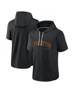 Men's Pittsburgh Pirates Black Sideline Training Hooded Performance T-Shirt