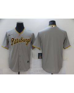 Men's Pittsburgh Pirates Blank Grey Cool Base Stitched Jersey