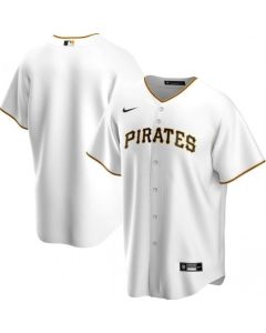 Men's Pittsburgh Pirates Blank White Cool Base Stitched Jersey