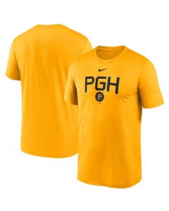 Men's Pittsburgh Pirates Gold 2023 City Connect Large Logo T-Shirt
