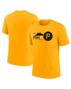 Men's Pittsburgh Pirates Gold 2023 City Connect Tri-Blend T-Shirt