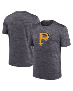 Men's Pittsburgh Pirates Grey Team Logo Velocity Performance T-Shirt