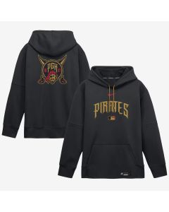 Men's Pittsburgh Pirates Nike Black 2026 City Connect Authentic Collection Therma-FIT Hoodie (Black)