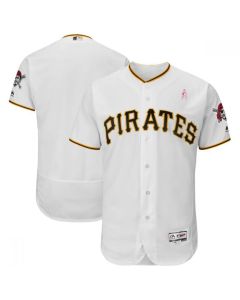 Men's Pittsburgh Pirates White 2018 Mother's Day Flexbase Stitched MLB Jersey