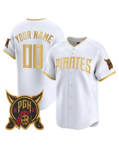 Men's Pittsburgh Pirates White 2026 City Connect Custom Jersey (White)