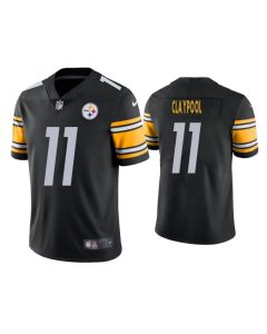 Men's Pittsburgh Steelers #11 Chase Claypool Black Vapor Untouchable Limited Stitched Jersey