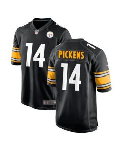 Men's Pittsburgh Steelers #14 George Pickens Black Stitched Jersey