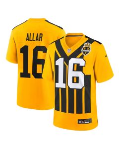 Men's Pittsburgh Steelers #16 Drew Allar Gold 2026 NFL Draft Game Jersey (Gold)