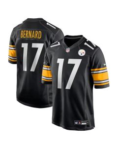Men's Pittsburgh Steelers #17 Germie Bernard Black 2026 NFL Draft Game Jersey