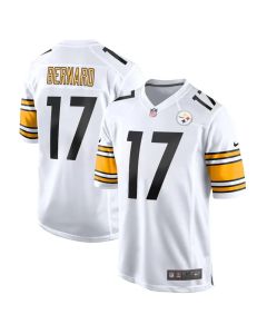 Men's Pittsburgh Steelers #17 Germie Bernard White 2026 NFL Draft Game Jersey