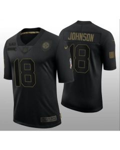 Men's Pittsburgh Steelers #18 Diontae Johnson Black Vapor Untouchable Limited Stitched Jersey