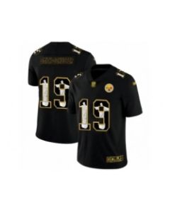 Men's Pittsburgh Steelers #19 JuJu Smith-Schuster Black Jesus Faith Edition Stitched Limited Jersey