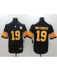 Men's Pittsburgh Steelers #19 JuJu Smith-Schuster Black Limited Rush Stitched NFL Jersey