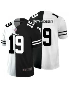 Men's Pittsburgh Steelers #19 JuJu Smith-Schuster Black &White Limited Stitched Jersey