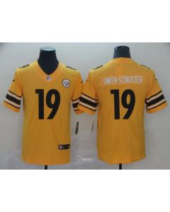 Men's Pittsburgh Steelers #19 JuJu Smith-Schuster Gold Inverted Legend Stitched NFL Jersey
