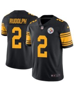 Men's Pittsburgh Steelers #2 Mason Rudolph Black Color Rush Limited Stitched NFL Jersey