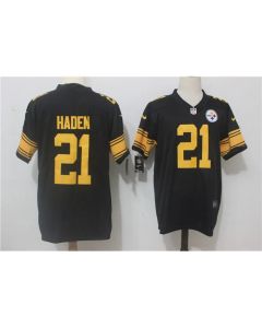 Men's Pittsburgh Steelers #21 Joe Haden Black Limited Rush Stitched NFL Jersey