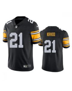 Men's Pittsburgh Steelers #21 Tre Norwood Black Vapor Untouchable Limited Stitched Jersey
