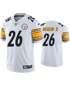 Men's Pittsburgh Steelers #26 Anthony McFarland White Vapor Untouchable Limited Stitched Jersey