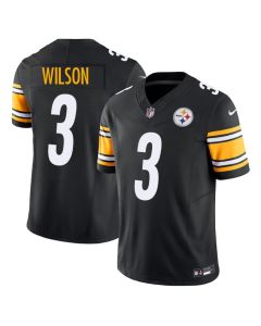 Men's Pittsburgh Steelers #3 Russell Wilson Black F.U.S.E. Vapor Untouchable Limited Jersey