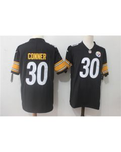 Men's Pittsburgh Steelers #30 James Conner Black Team Color Stitched NFL Vapor Untouchable Limited Jersey