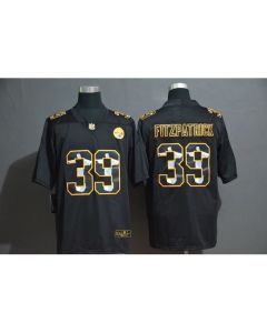 Men's Pittsburgh Steelers #39 Minkah Fitzpatrick Black Jesus Faith Edition Stitched Limited Jersey