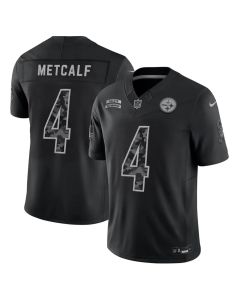 Men's Pittsburgh Steelers #4 DK Metcalf Nike Black 2026 Salute to Service Vapor F.U.S.E. Limited Jersey