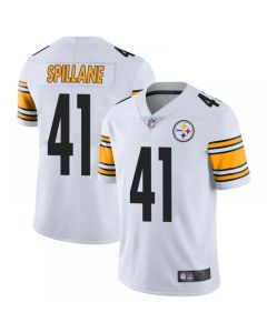Men's Pittsburgh Steelers #41 Robert Spillane White Vapor Untouchable Limited Stitched Jersey