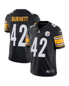 Men's Pittsburgh Steelers #42 Morgan Burnett Black Vapor Untouchable Limited Stitched NFL Jersey